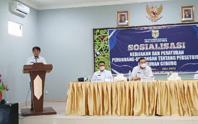 Pemkab Gumas Sosialisasikan Kebijakan dan Peraturan Perundang-undangan Tentang PBG