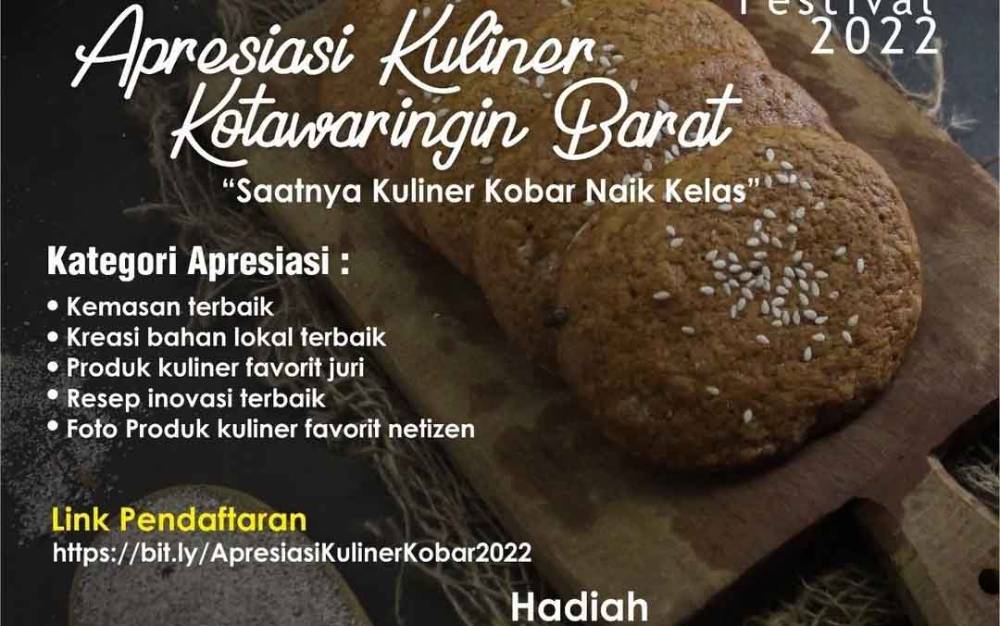 Beri Semangat Pelaku Usaha Kuliner, Dispar Gelar Apresiasi Kuliner Kobar