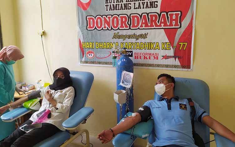 Rutan Tamiang Layang bersama PMI dan RSUD Tamiang Layang Gelar Bakti Sosial Donor Darah