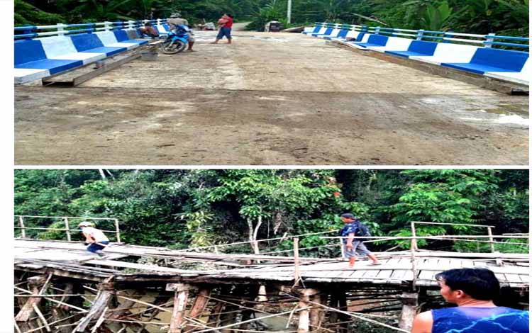 Jembatan Siwau Sudah Fungsional dan Bisa Dilalui