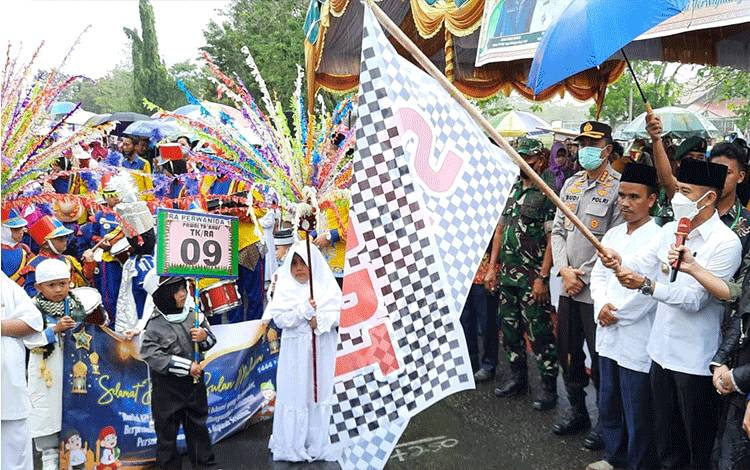 Ribuan Warga Palangka Raya Meriahkan Pawai Sambut Tahun Baru Islam