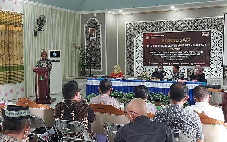 KPU Kapuas Sosialisasikan Peraturan KPU Nomor 4 Tahun 2022