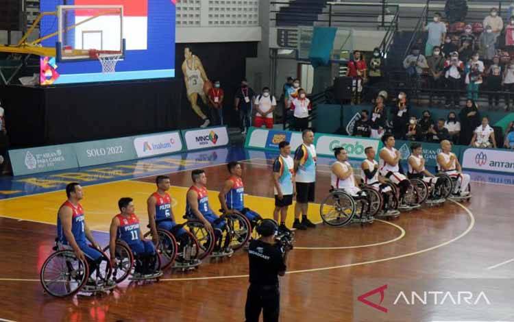 Indonesia Kalah 10-14 oleh Filipina dalam Basket Kursi Roda APG 2022