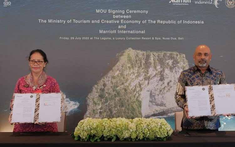 Kemenparekraf Kerja Sama Pariwisata dengan Wakil Marriot Internasional