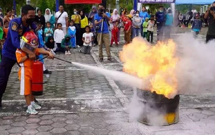 Anak TK Diajarkan Cegah dan Tanggulangi Kebakaran