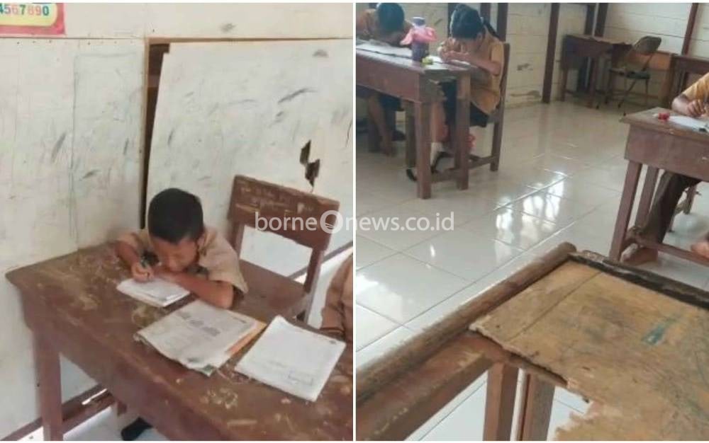 Kondisi SDN 1 Riam Arut Utara Memprihatinkan, Meja dan Kursi Rusak