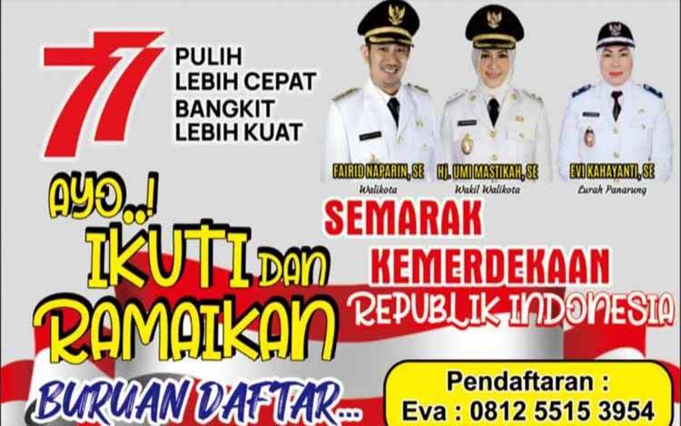 Sambut HUT RI, Kelurahan Panarung Gelar Berbagai Lomba
