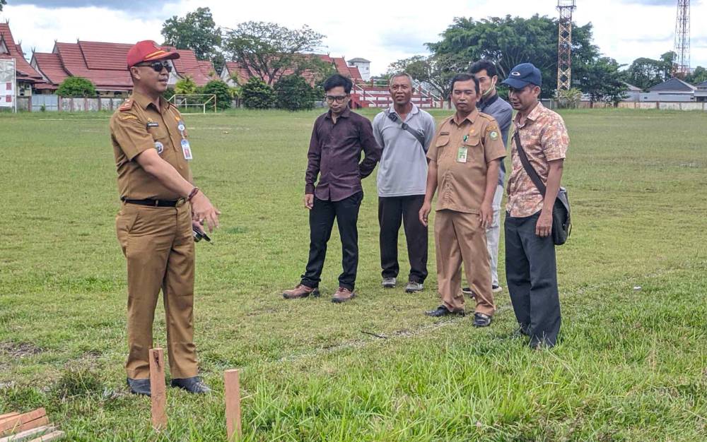 Anggaran Rehab Lapangan Stadion 29 Nopember Sampit Capai Rp 2,7 Miliar