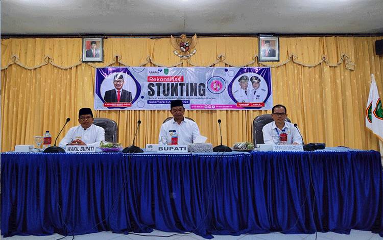 Pemkab Sukamara Gelar Rekonsiliasi Stunting