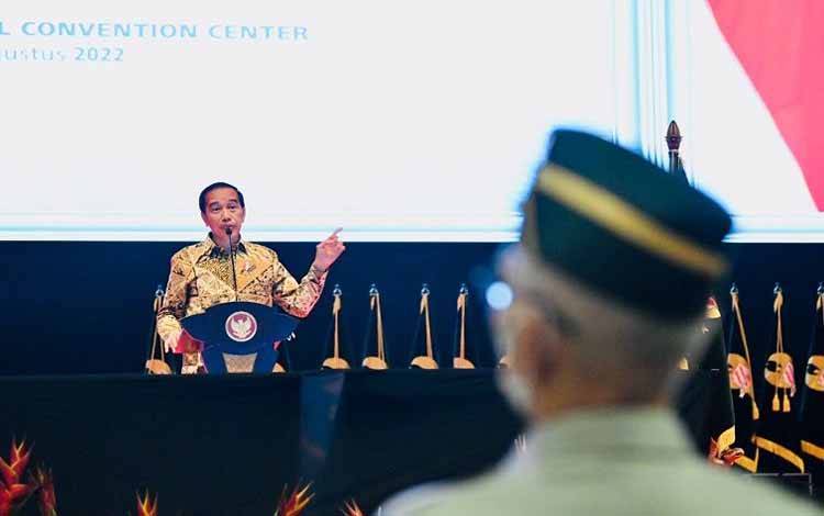 Presiden Jokowi Hadiri Silatnas Purnawirawan TNI AD 2022