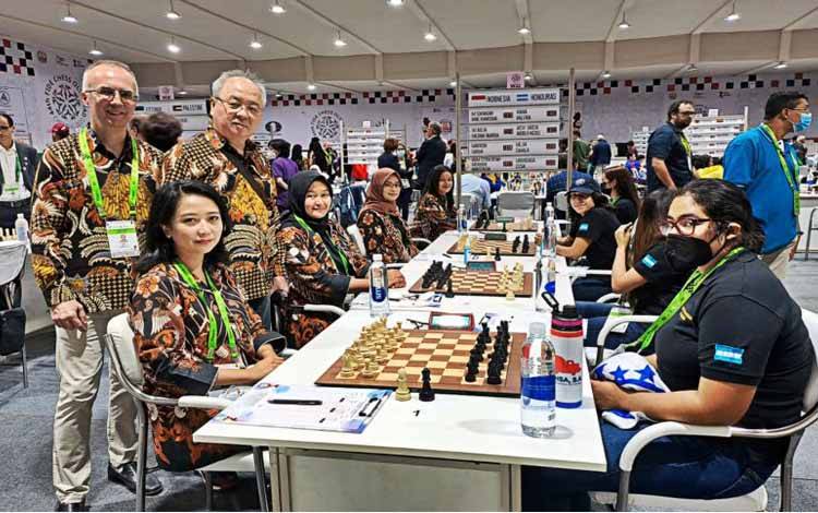 Olimpiade Catur hingga Babak 10: Putri Indonesia Rangking 17, Putra 44