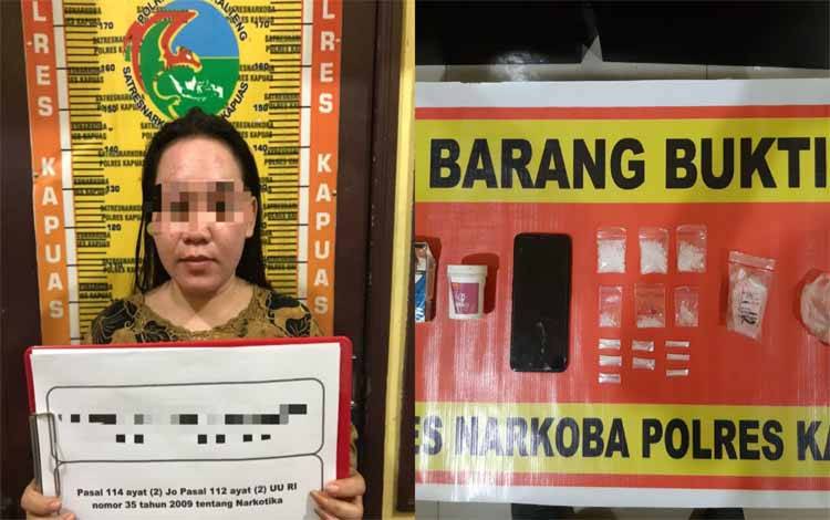 Satresnarkoba Polres Kapuas Tangkap Perempuan Ini karena Miliki Sabu 15,8 Gram