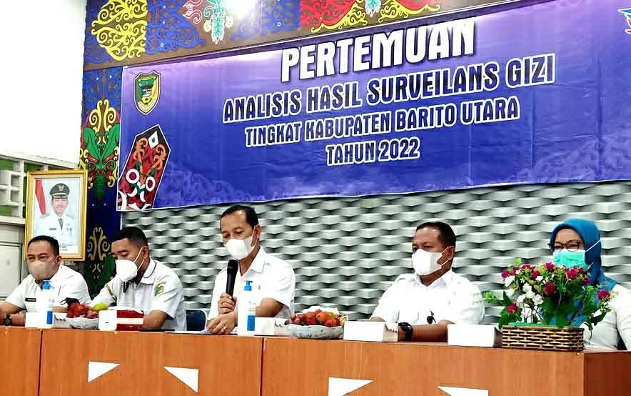 Dinkes Barito Utara Gelar Pertemuan Analisis Hasil Surveilans Gizi