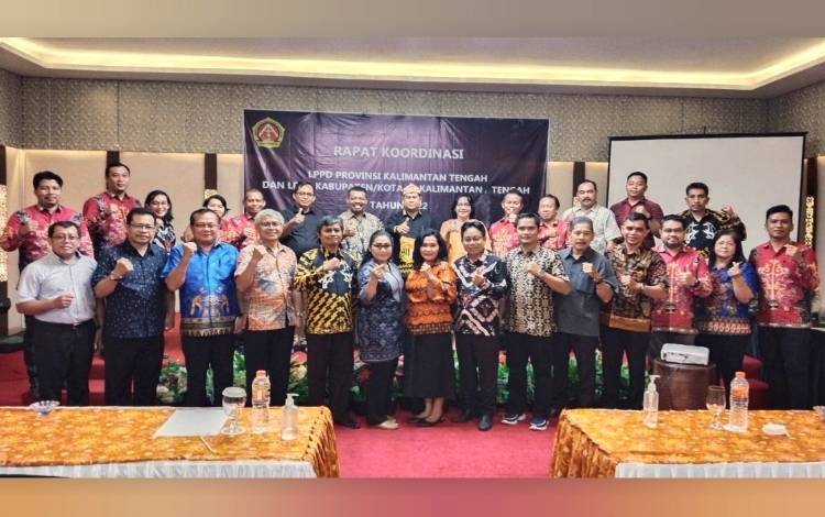 LPPD Kalteng Evaluasi Hasil Pesparawi Nasional XIII Yogyakarta
