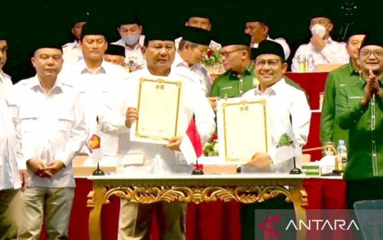 Gerindra dan PKB Tandatangani Koalisi Pilpres 2024