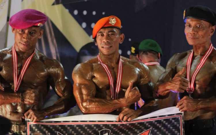 Anggota Polres Kapuas Ini Raih Prestasi di Kejuaraan Walikota Cup Body Muscle 2022