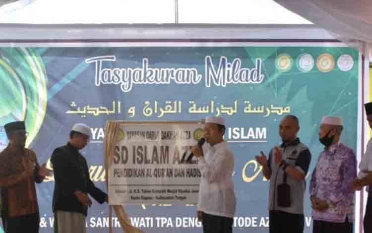 Hadiri Milad YPI Darud Dakwah Azza dan Peresmian SD Islam Azza, Ini Harapan Wabup Kapuas
