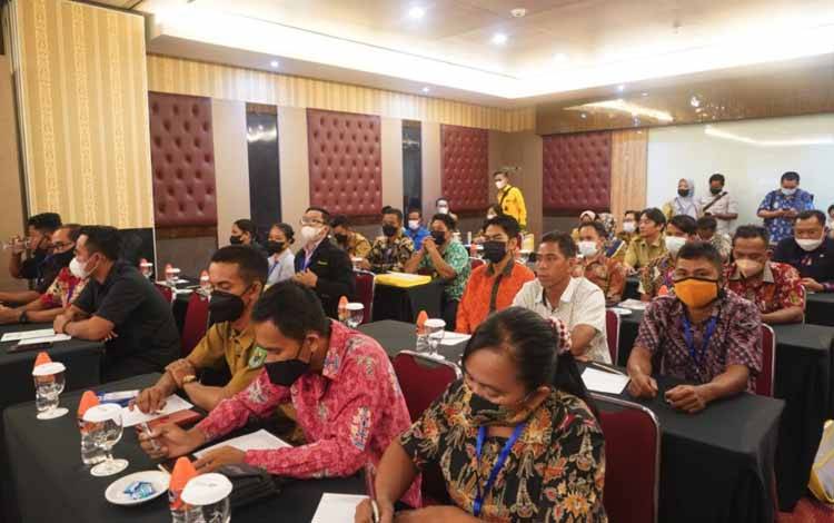 Pelatihan Pengembangan Potensi Desa Wisata Provinsi Kalteng tahun 2022 di Aquarius Boutique Hotel Selasa 23 Agustus 2022 (FOTO: MMC KALTENG/ABDAN)
