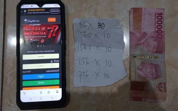 Pria Ini Diamankan Polsek Kapuas Tengah karena Judi Togel