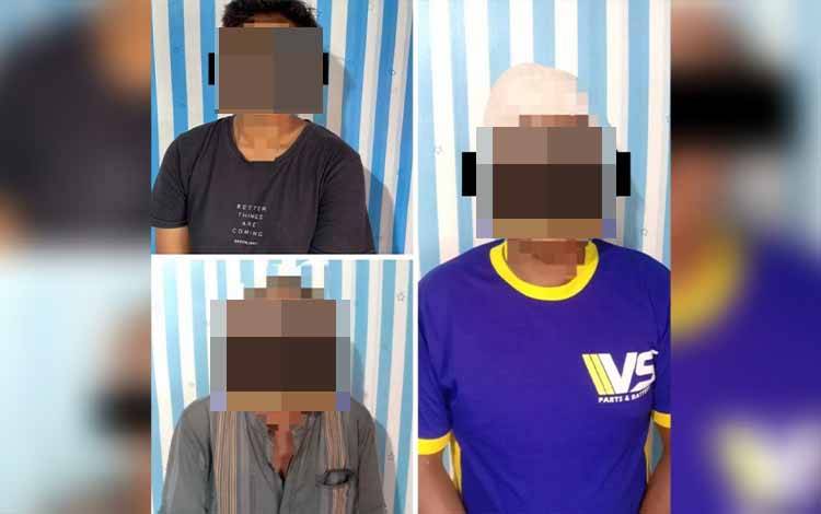 Polsek Basarang Amankan Tiga Pelaku Pencurian Spare Part Alat Berat
