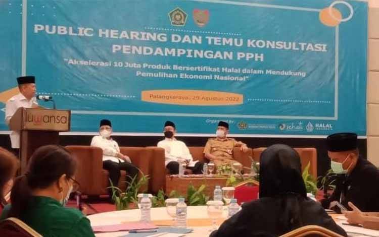 MES Kalteng Rekomendasikan 70 UMKM Ikuti BPJPH