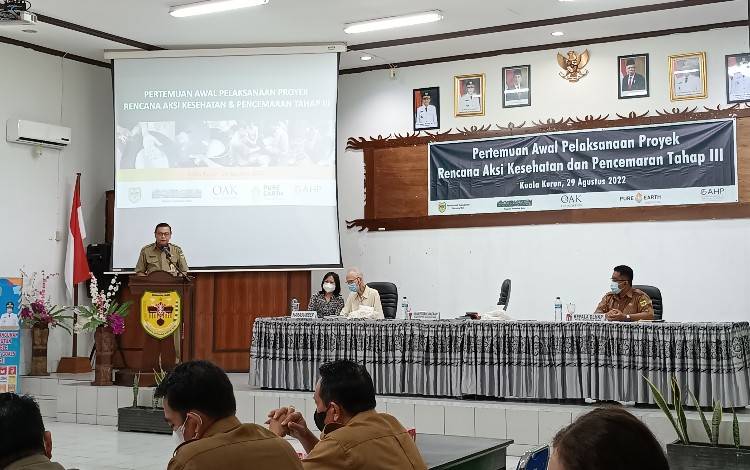 Sekda Gunung Mas Buka Kegiatan Pertemuan Awal Proyek HPAP Tahap III