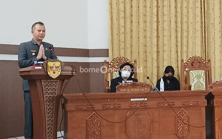 Pesan Bupati Gunung Mas untuk Perangkat Daerah di Rapat Paripurna