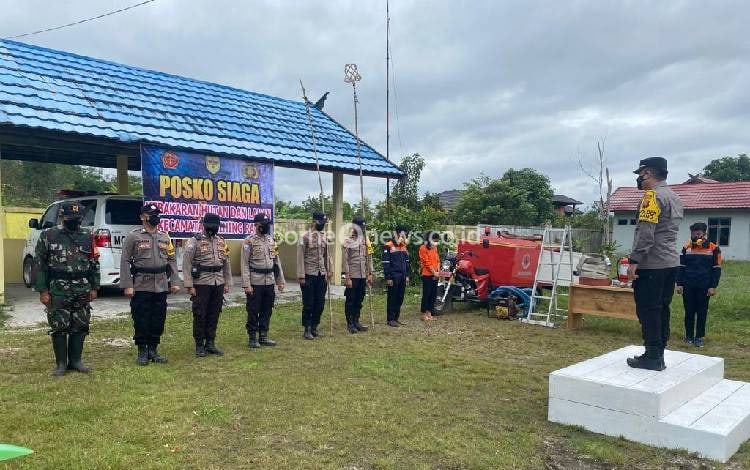 BPBD Kecamatan Mihing Raya Bersama TNI-Polri Siap Rutin Gelar Apel Siaga Antisipasi Karhutla