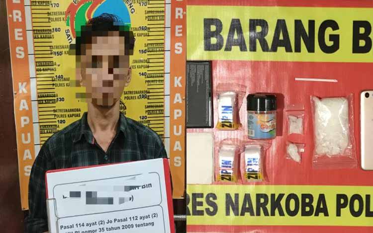 Pria Ini Ditangkap Satresnarkoba Polres Kapuas Tangkap, Barang Bukti 95 Gram Sabu Disita