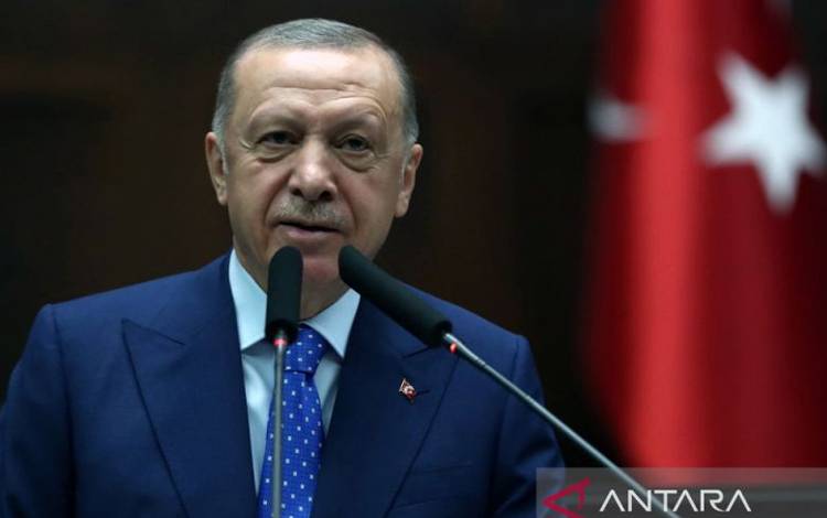 Arsip - Presiden Turki Tayyip Erdogan di Ankara, Turki, 18 Mei 2022. (Murat Cetinmuhurdar/Kantor Pers Kepresidenan/HO via Reuters)