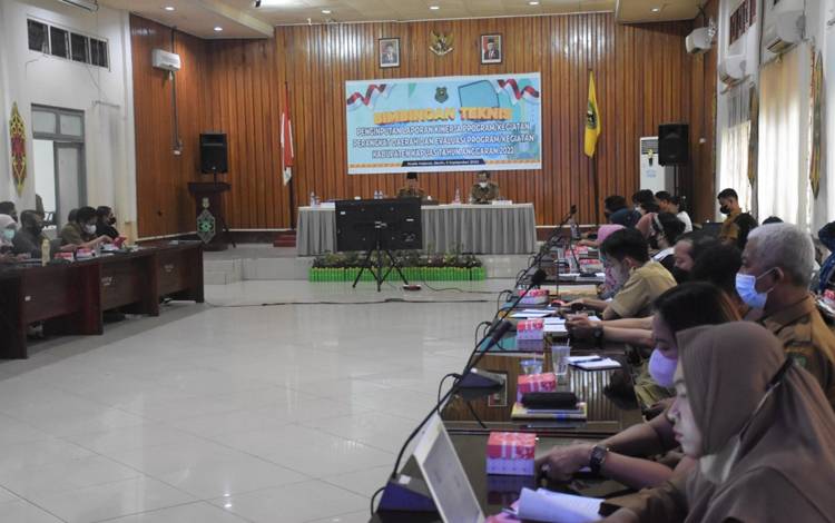 Wabup Kapuas Buka Bimtek Penginputan Laporan Kinerja Program Perangkat Daerah