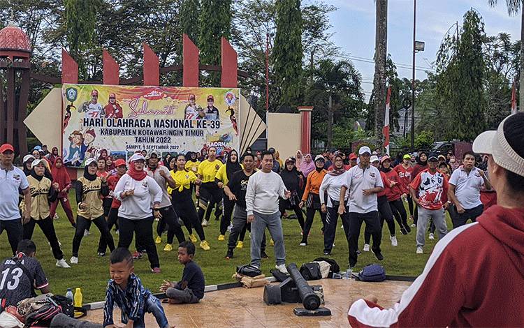 Bupati Kotim: Gelar Olahraga Bersama Sebulan Sekali