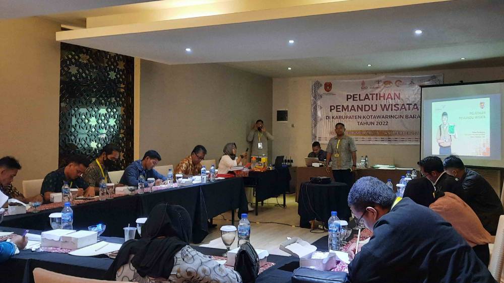 Dinas Pariwisata Kobar Gelar Pelatihan Tingkatkan SDM Pemandu Wisata