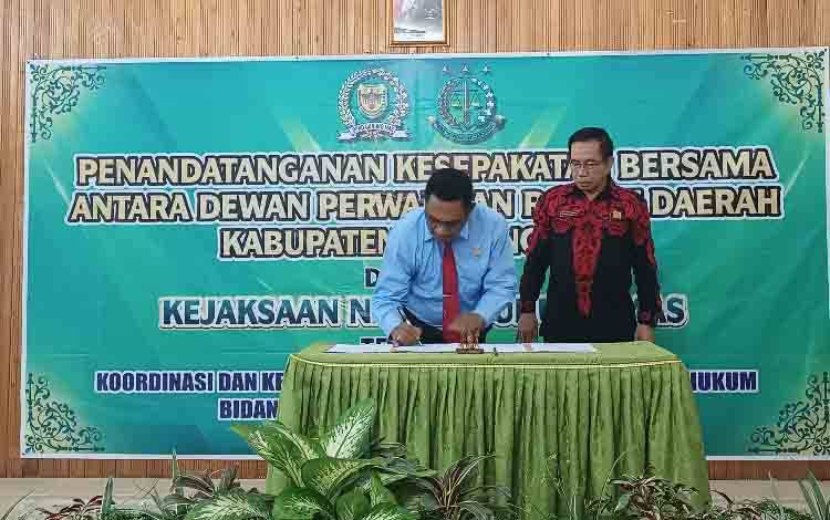 Kejari Gumas: Penandatanganan MoU dengan DPRD Diharapkan Tingkatkan Sinergisitas