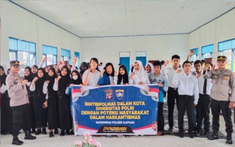 Siswa SMKN 2 Kuala Kapuas Antusias Ikuti Penyuluhan Bahaya Narkoba