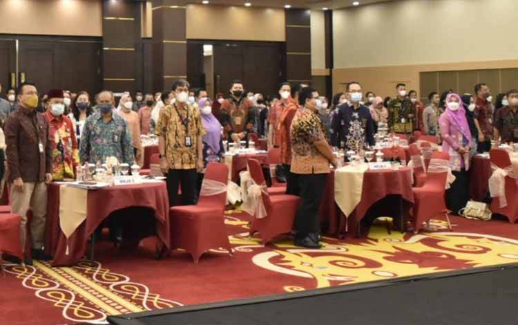 Peserta rapat koordinasi teknis daerah pendataan awal REGSOSEK tahun 2022 di Hotel Best Western Batang Garing Palangka Raya, Jumat 16 September 2022. (FOTO: MMC KALTENG/ASEF)