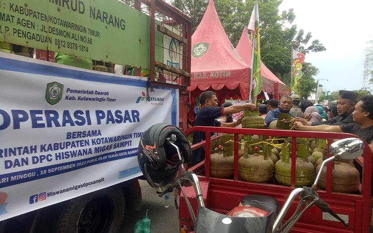 Pemkab Kotim Siapkan 1680 Tabung Gas Elpiji 3 Kg di Pasar Murah