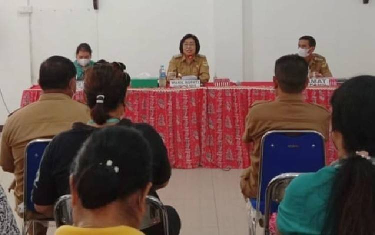 Wakil Bupati Gunung Mas Dorong Pihak Desa/Kelurahan Bentuk TPPS
