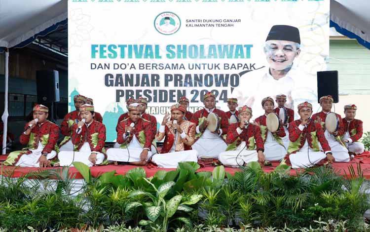 Ratusan Santri - Ulama Palangka Raya Nyatakan Dukungan Ganjar Presiden 2024