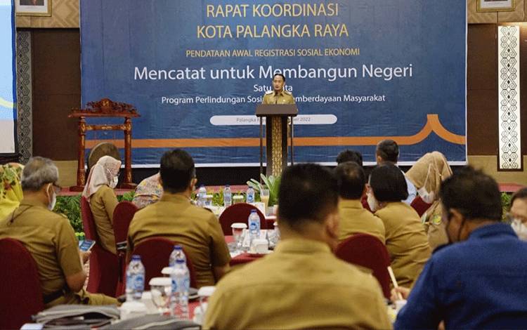 Wali Kota Palangka Raya Minta Seluruh Jajaran Dukung Regsosek