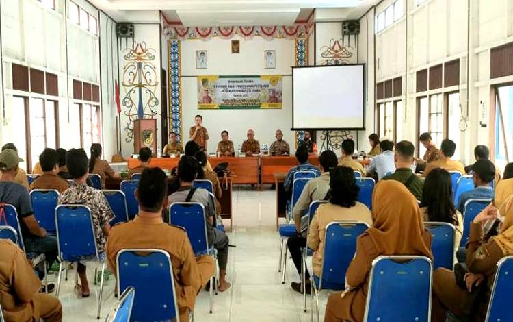 Dinas Pertanian dan Dinsos PMD Barito Utara Lakukan Penguatan Ketahanan Pangan