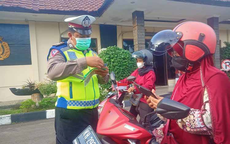 Belasan Unit Ranmor Terjaring Razia di Palangka Raya