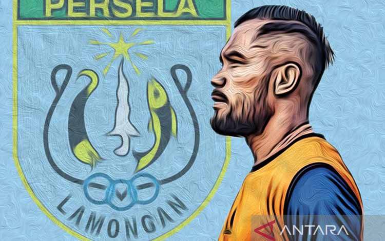 Ilustrasi penyerang sayap Persela Lamongan, Zulham Zamrun, yang hingga pekan kelima Liga 2 Indonesia memuncaki daftar top skor sementara dengan koleksi lima gol. (ANTARA/Gilang Galiartha)