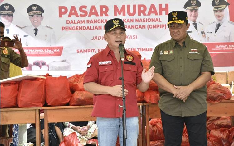 Buka Pasar Penyeimbang Sampit, Gubernur Kalteng: Jaga Stabilitas Harga