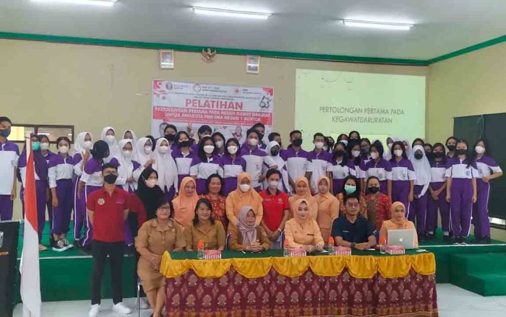 PMR SMAN-1 Buntok Gelar Pelatihan Pertolongan Pertama Kegawatdaruratan