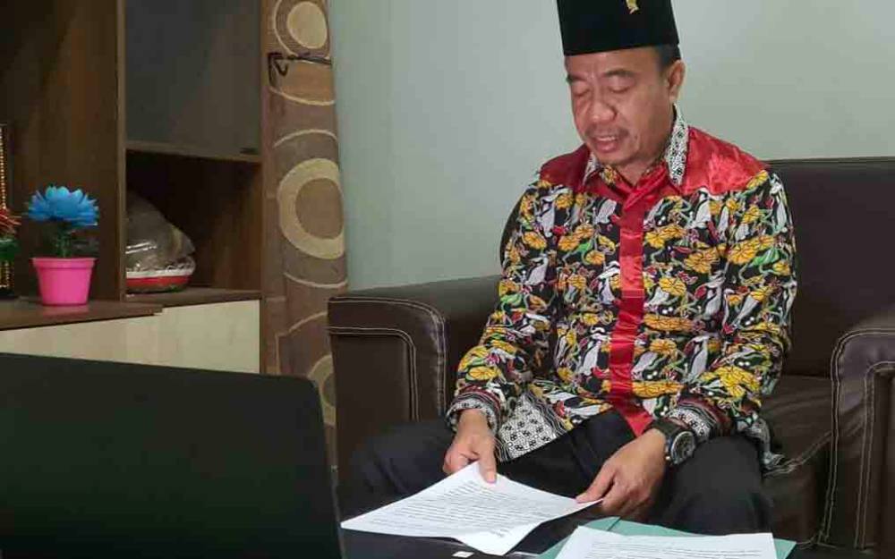Bupati Seruyan Ikuti Rapat Paripurna DPRD Secara Daring, Ini Agendanya