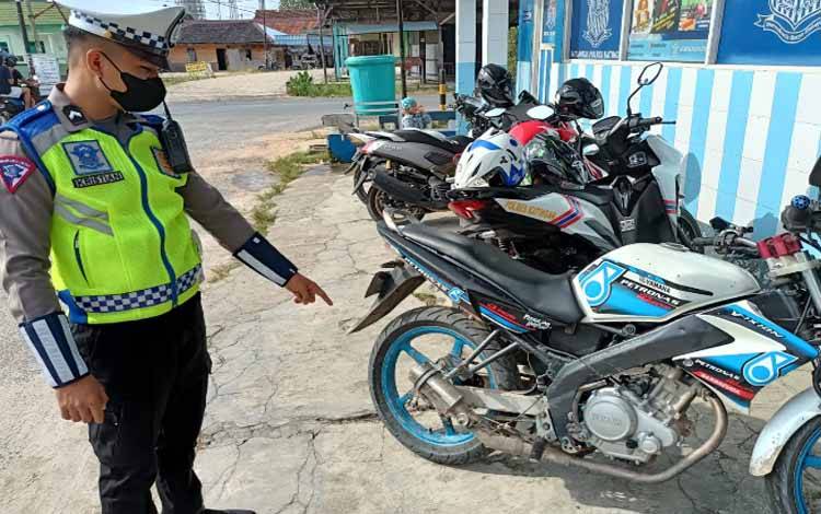 Satlantas Polres Katingan Tindak Penggunaan Knalpot Brong