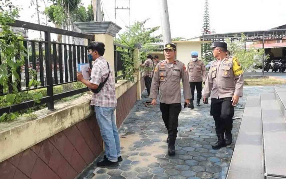 Wakapolres Kapuas Pimpin Latihan Sispam Mako, Ini Tujuannya