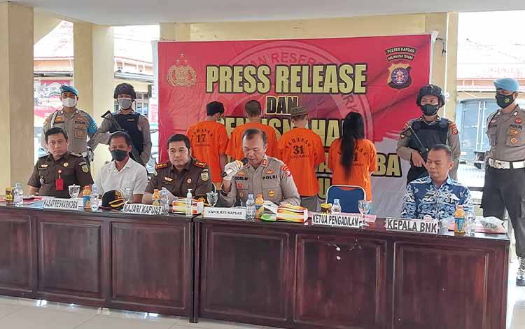 Jumlah Kasus Ditangani Satresnarkoba Polres Kapuas Meningkat Dibanding 2021