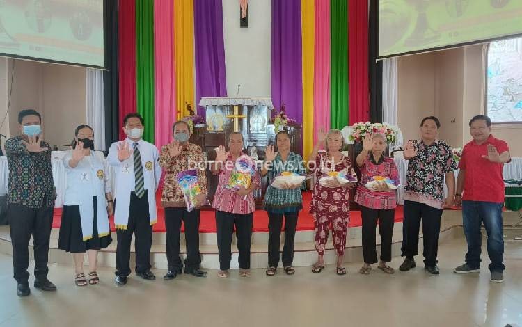 Satres Narkoba Polres Gumas Gelar Sosialisasi Bahaya Narkoba dan Baksos di Gereja Sion